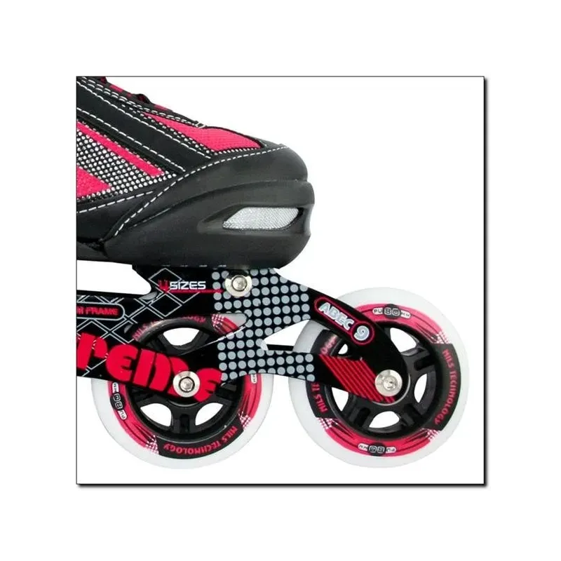 NA9009 A RED SIZE S INLINE SKATES NILS