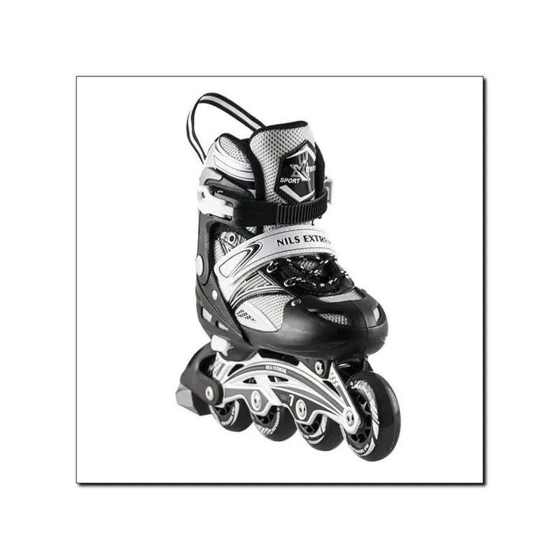 NA0326 A BLACK SIZE S (30-33) ROLLER-INLINE SKATES NILS