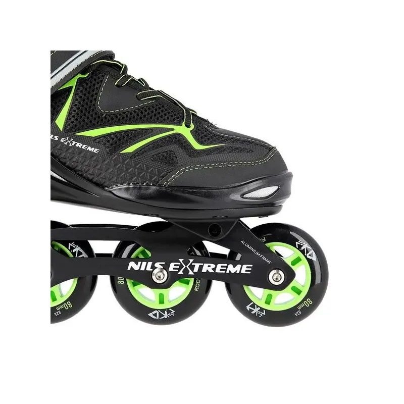 NA9022 BLACK/GREEN SIZE 38 IN-LINE SKATES NILS EXTREME