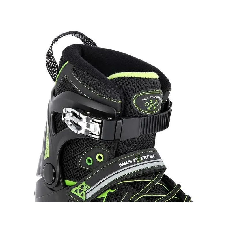 NA9022 BLACK/GREEN SIZE 38 IN-LINE SKATES NILS EXTREME