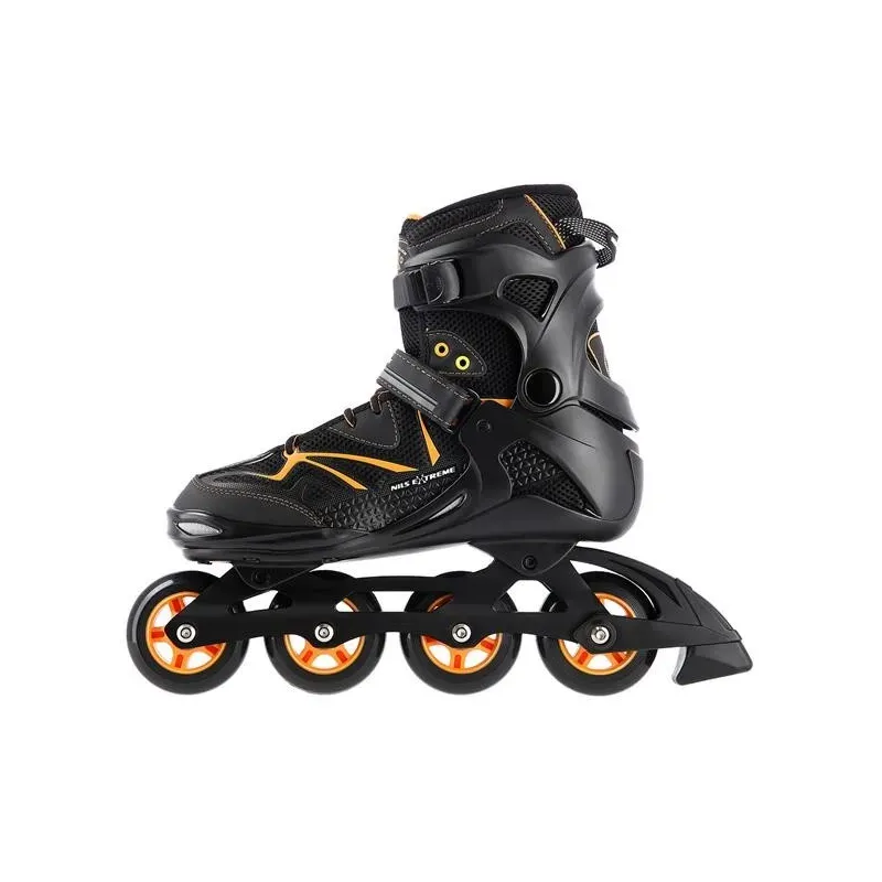 NA9022 BLACK/ORANGE SIZE 38 IN-LINE SKATES NILS EXTREME