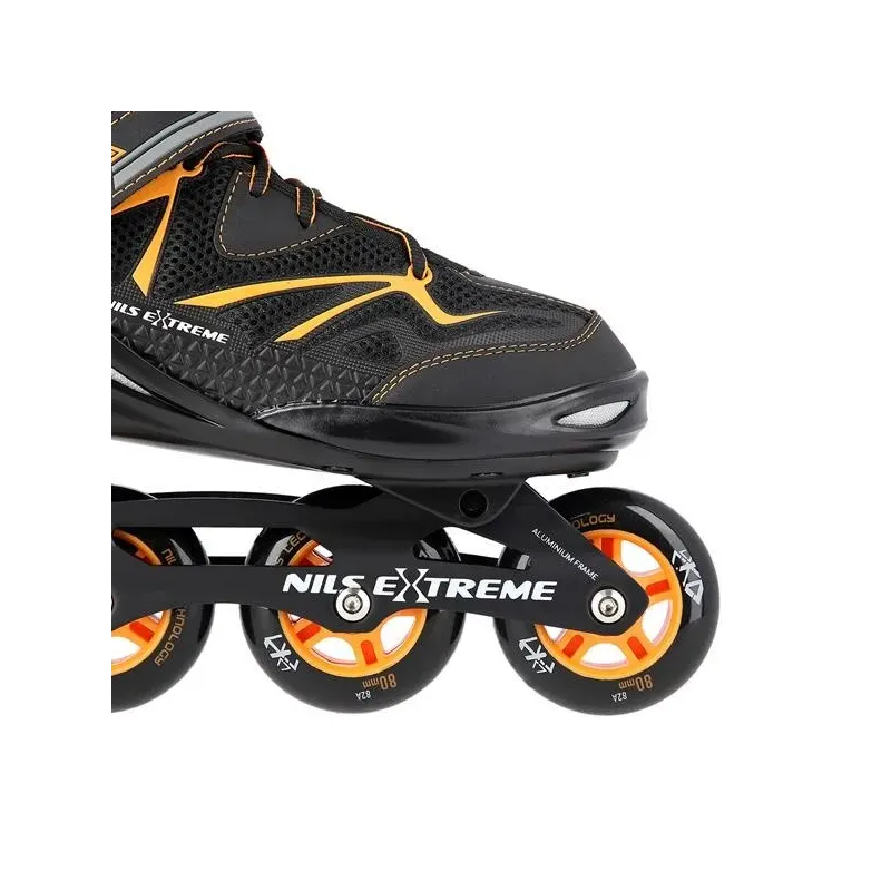 NA9022 BLACK/ORANGE SIZE 40 IN-LINE SKATES NILS EXTREME