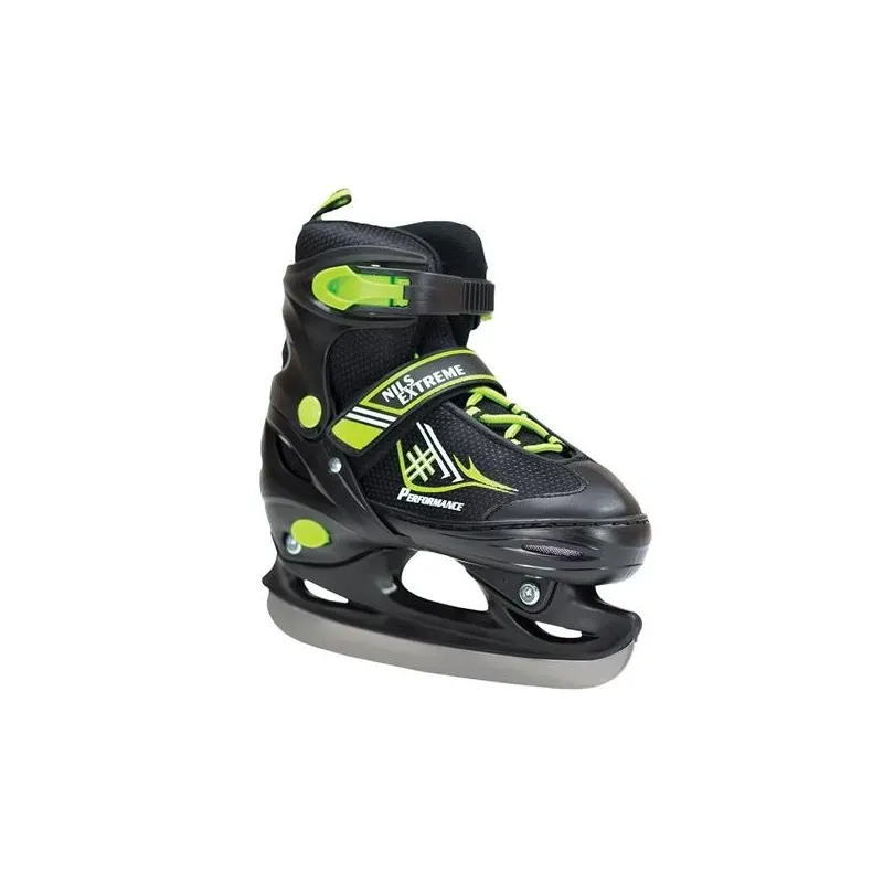 NH7104 A BLACK/GREEN SIZE S HOCKEY ICESKATES NILS EXTREME