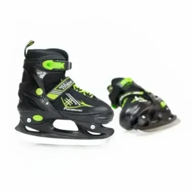 NH7104 A BLACK/GREEN SIZE S HOCKEY ICESKATES NILS EXTREME