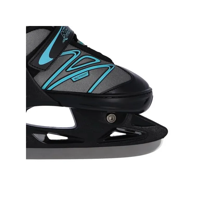 NH2253 A BLACK/BLUE SIZE S(33-36) HOCKEY ICESKATES NILS EXTREME