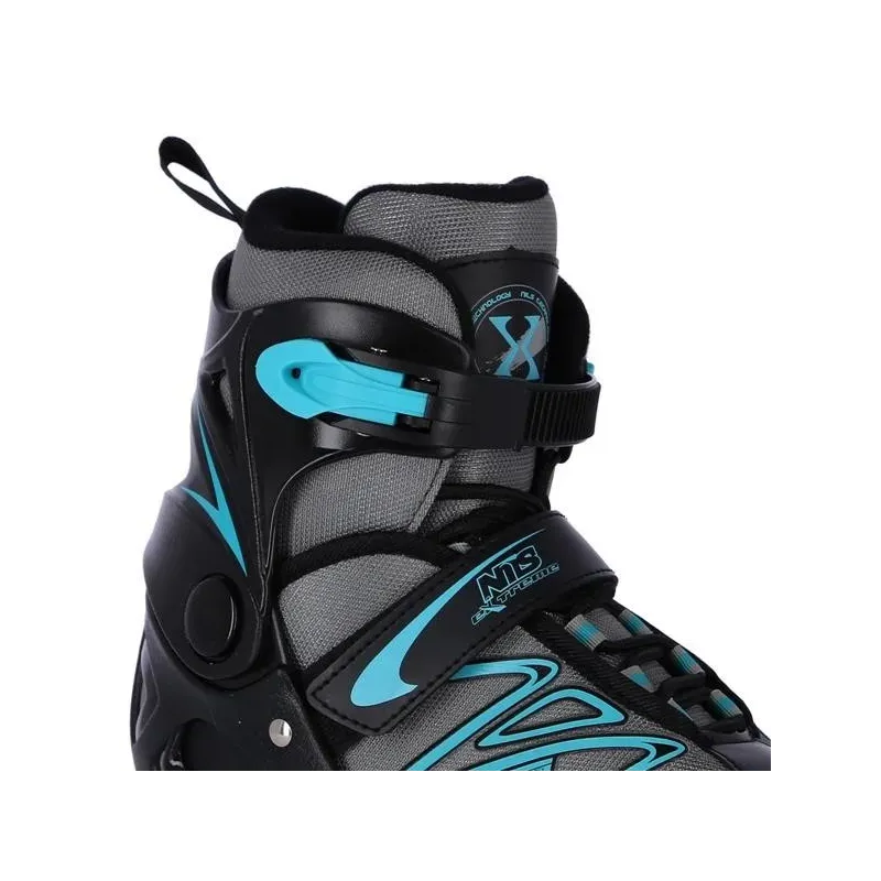 NH2253 A BLACK/BLUE SIZE S(33-36) HOCKEY ICESKATES NILS EXTREME