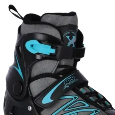NH2253 A BLACK/BLUE SIZE S(33-36) HOCKEY ICESKATES NILS EXTREME