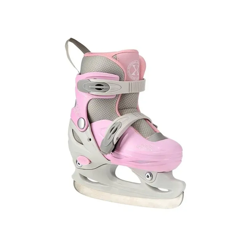 NH11901 A GRAY-PINK SIZE XS(26-29) HOCKEY ICESKATES NILS EXTREME