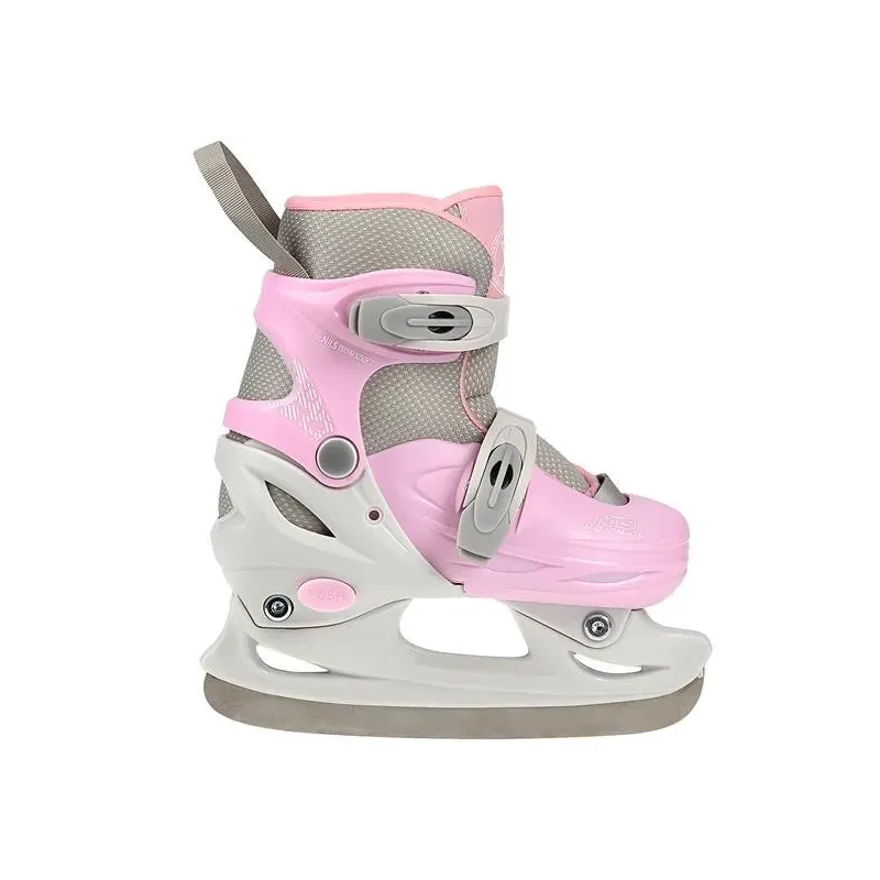 NH11901 A GRAY-PINK SIZE S(30-33) HOCKEY ICESKATES NILS EXTREME