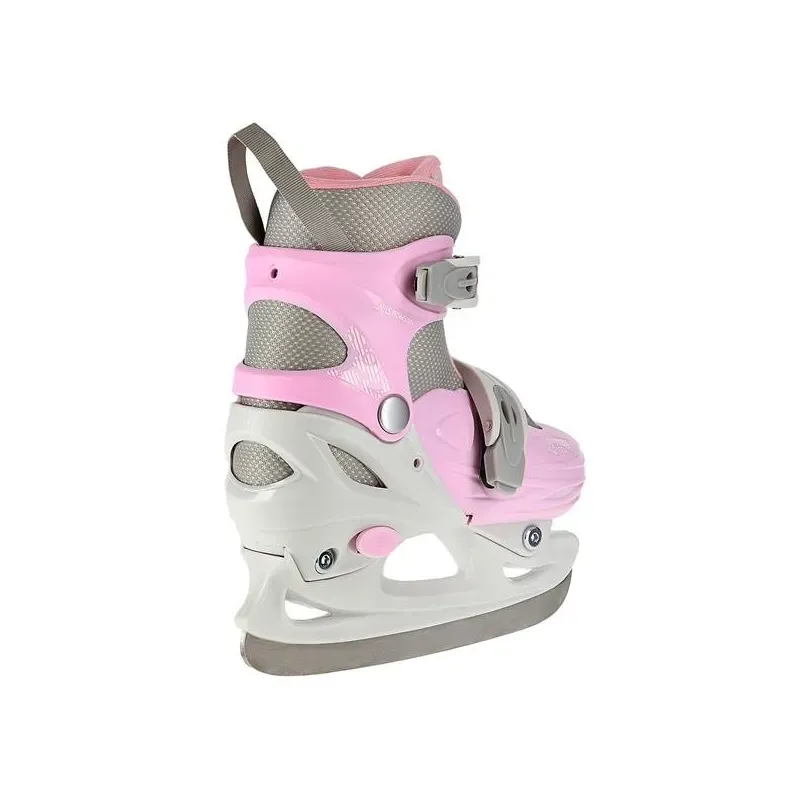 NH11901 A GRAY-PINK SIZE S(30-33) HOCKEY ICESKATES NILS EXTREME