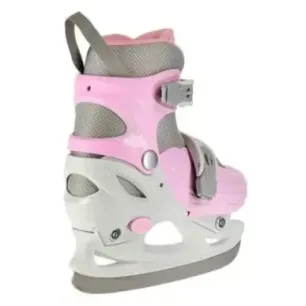 NH11901 A GRAY-PINK SIZE M(34-37) HOCKEY ICESKATES NILS EXTREME