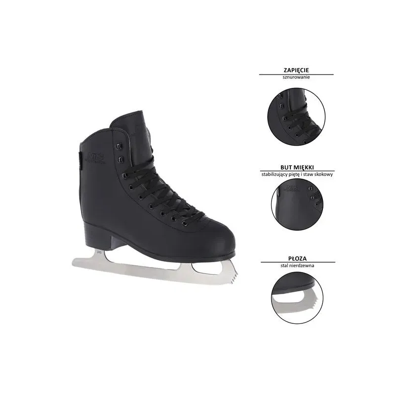 NF8565 S BLACK SIZE. 37 FIGURE ICE SKATES NILS EXTREME