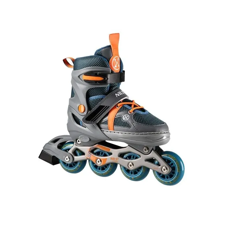 NJ1828A GRAY-ORANGE SIZE S(31-34) IN-LINE SKATES NILS EXTREME