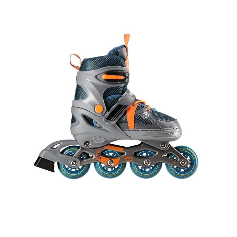 NJ1828A GRAY-ORANGE SIZE S(31-34) IN-LINE SKATES NILS EXTREME