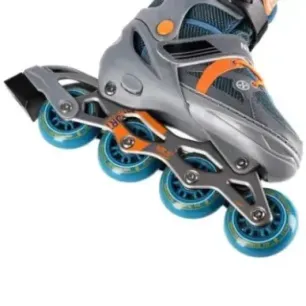 NJ1828A GRAY-ORANGE SIZE S(31-34) IN-LINE SKATES NILS EXTREME