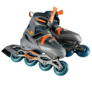 NJ1828A GRAY-ORANGE SIZE S(31-34) IN-LINE SKATES NILS EXTREME