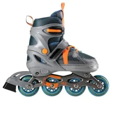 NJ1828A GRAY-ORANGE SIZE M(35-38) IN-LINE SKATES NILS EXTREME