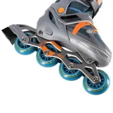 NJ1828A GRAY-ORANGE SIZE M(35-38) IN-LINE SKATES NILS EXTREME