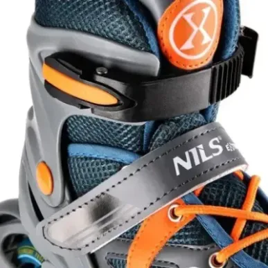 NJ1828A GRAY-ORANGE SIZE M(35-38) IN-LINE SKATES NILS EXTREME