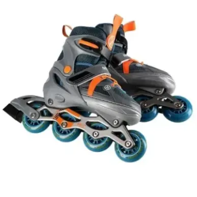 NJ1828A GRAY-ORANGE SIZE M(35-38) IN-LINE SKATES NILS EXTREME
