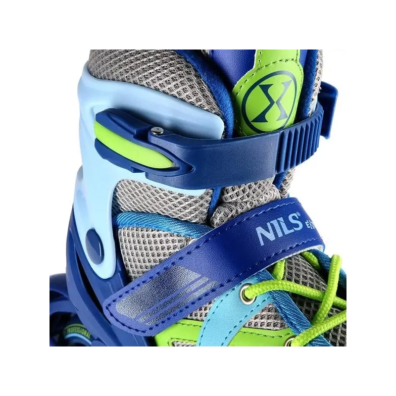 NJ1828A BLUE-GREEN SIZE S(31-34) IN-LINE SKATES NILS EXTREME