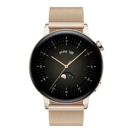 GT 3 (42 mm) Smart watch GPS (satellite) AMOLED Touchscreen 1.32u201d Waterproof Bluetooth Light Gold