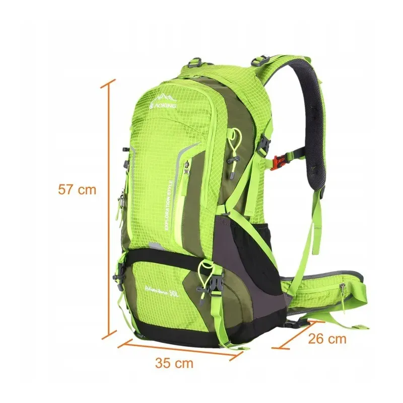 Hiking backpack Aoking 50L Green with detachable frame