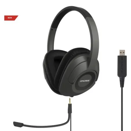 Koss Headphones SB42 USB Wired On-Ear Microphone Black/Grey