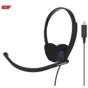Koss Headphones CS200 USB Wired On-Ear Microphone Black
