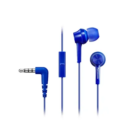Panasonic Canal type RP-TCM115E-A Wired In-ear Microphone Blue