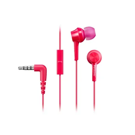 Panasonic Canal type RP-TCM115E-P Wired In-ear Microphone Red