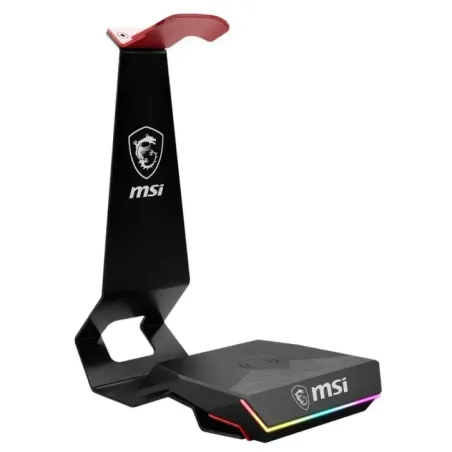 MSI Headset Stand + Wireless Charger Immerse HS01 COMBO Wired N/A Black/Red