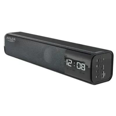 Adler Clock Speaker AD 1191 Bluetooth Black Portable Wireless connection