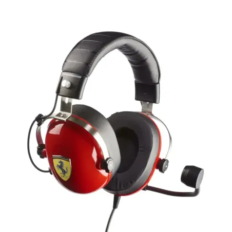 Thrustmaster Gaming Headset T Racing Scuderia Ferrari Edition Wired Over-Ear Noise canceling Red/Black