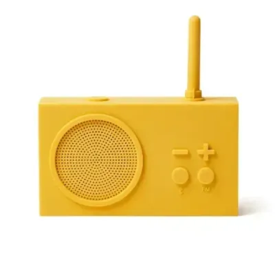 LEXON FM radio and wireless speaker TYKHO3 Wireless connection Yellow Bluetooth