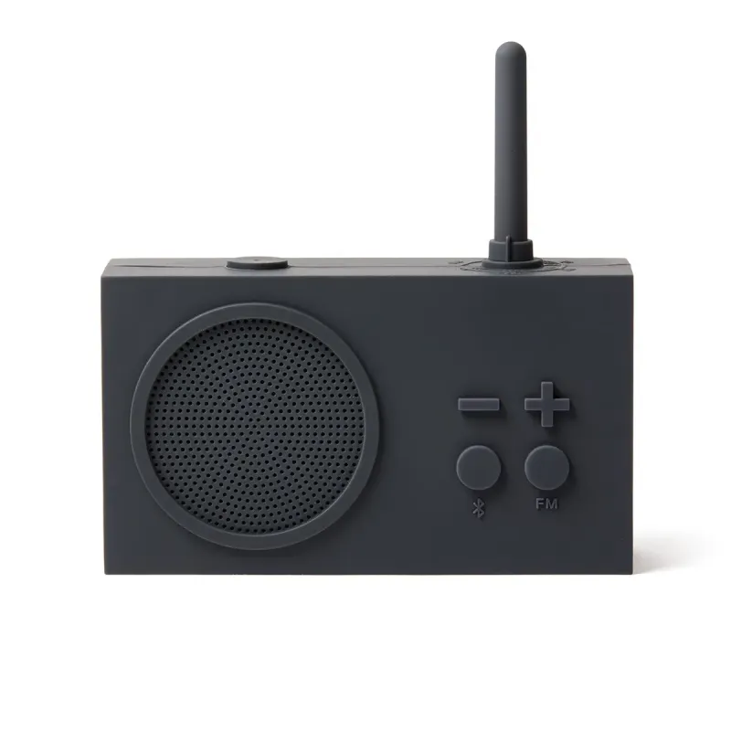LEXON FM radio and wireless speaker TYKHO3 Wireless connection Dark Grey Bluetooth
