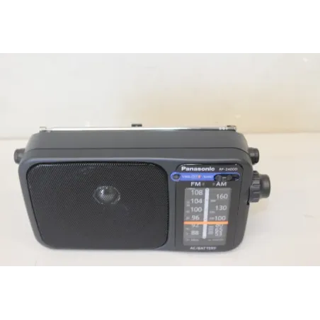 SALE OUT. Panasonic RF-2400DEG-K Portable Radio, DAMAGED PACKAGING Panasonic Portable Radio RF-2400DEG-K