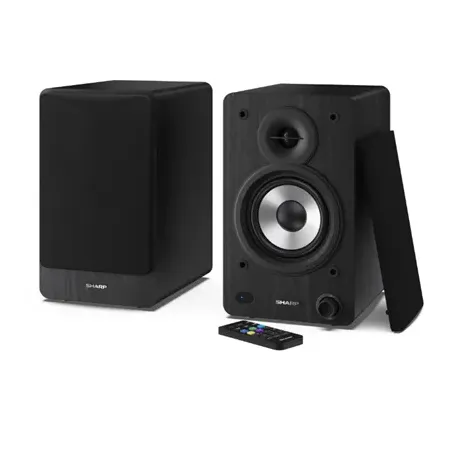 Sharp CP-SS30 Bookshelf Speakers, Black Sharp Speakers CP-SS30(BK) Bookshelf 60 W Bluetooth Black Wireless