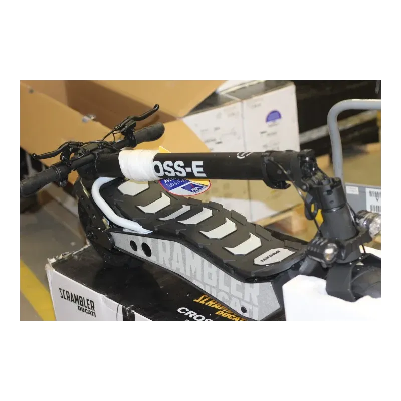 SALE OUT. Ducati Electric Scooter Scrambler Cross E, Black Ducati branded Electric Scooter Scrambler CROSS-E 500 W