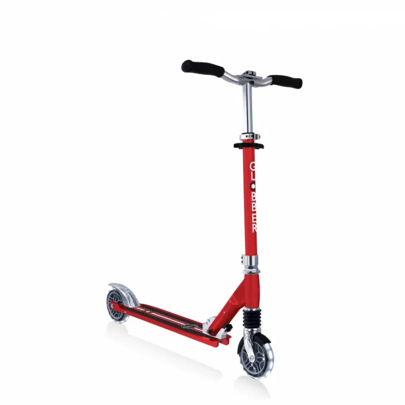 Globber Scooter Flow Element Comfort Lights Red