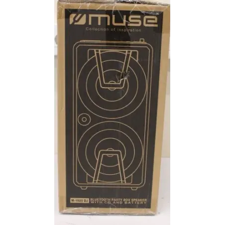 SALE OUT. Muse M-1820 DJ Bluetooth Party Box Speaker With CD and Battery, Wireless, Black Muse Party Box Speaker M-1820