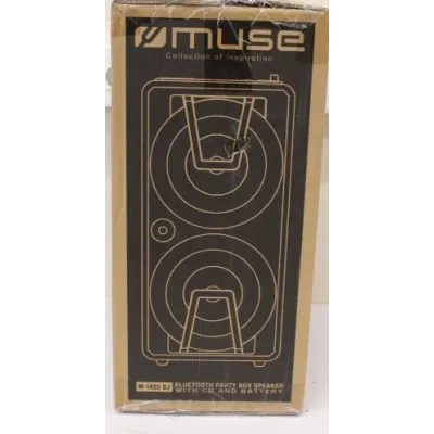 SALE OUT. Muse M-1820 DJ Bluetooth Party Box Speaker With CD and Battery, Wireless, Black Muse Party Box Speaker M-1820