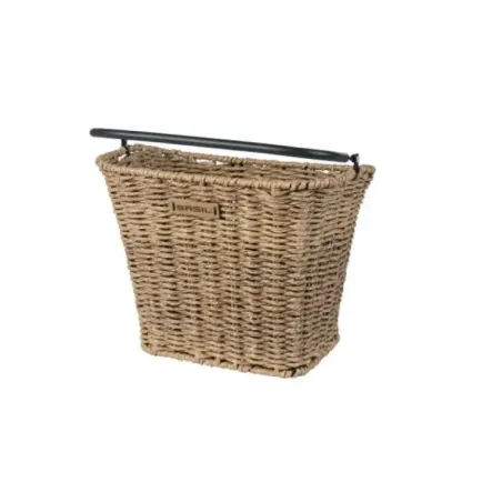 Bicycle front basket Basil Bremen Rattan Look KF, Seagrass, light brown