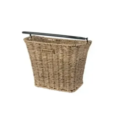 Bicycle front basket Basil Bremen Rattan Look KF, Seagrass, light brown
