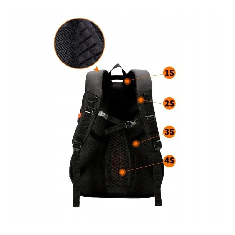 Daypack Aoking CITY SN57 15,6&quot Black/Orange