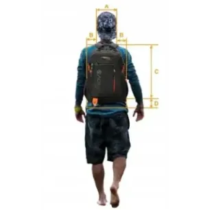 Daypack Aoking CITY SN57 15,6&quot Black/Orange
