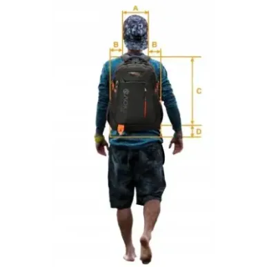 Daypack Aoking CITY SN57 15,6&quot Black/Orange
