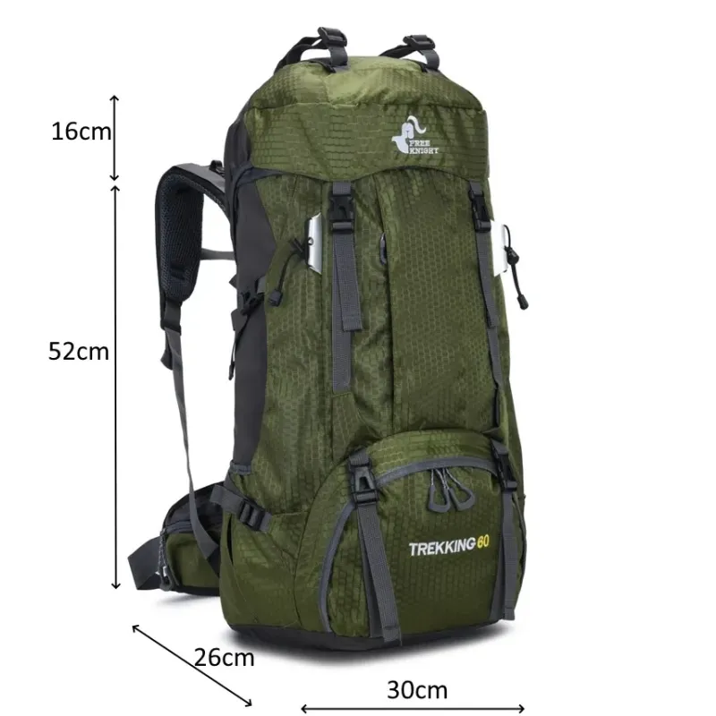 Backpack RG Trekking 60 (50L + 10L) Khaki Green Backpack RG Trekking 60 (50L + 10L) Khaki Green
