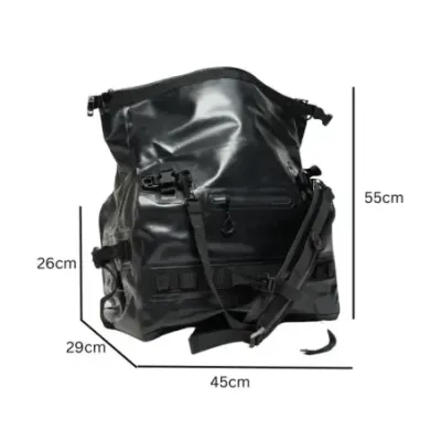 2-in-1 Waterproof Bag/Backpack Resono B40 40L Matte Black