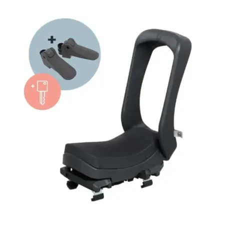 URBAN IKI Junior boot seat BLACK/BLACK SET key lock
